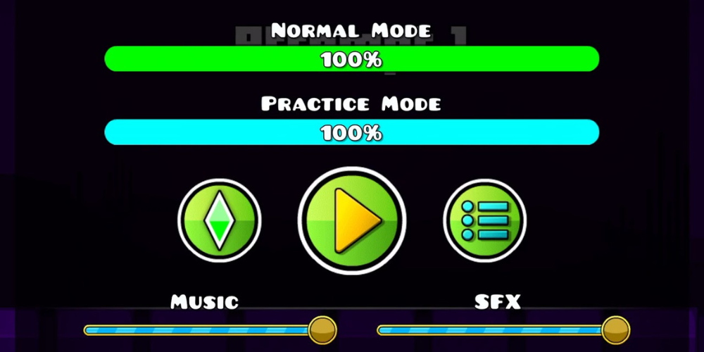 Practice Mode Geometry Dash