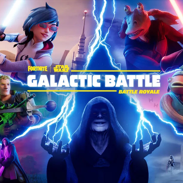 Fortnite Galactic Battle game logo