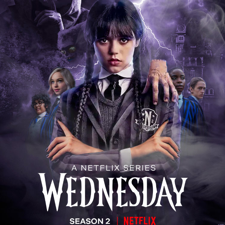 Wednesday 2 movie logo