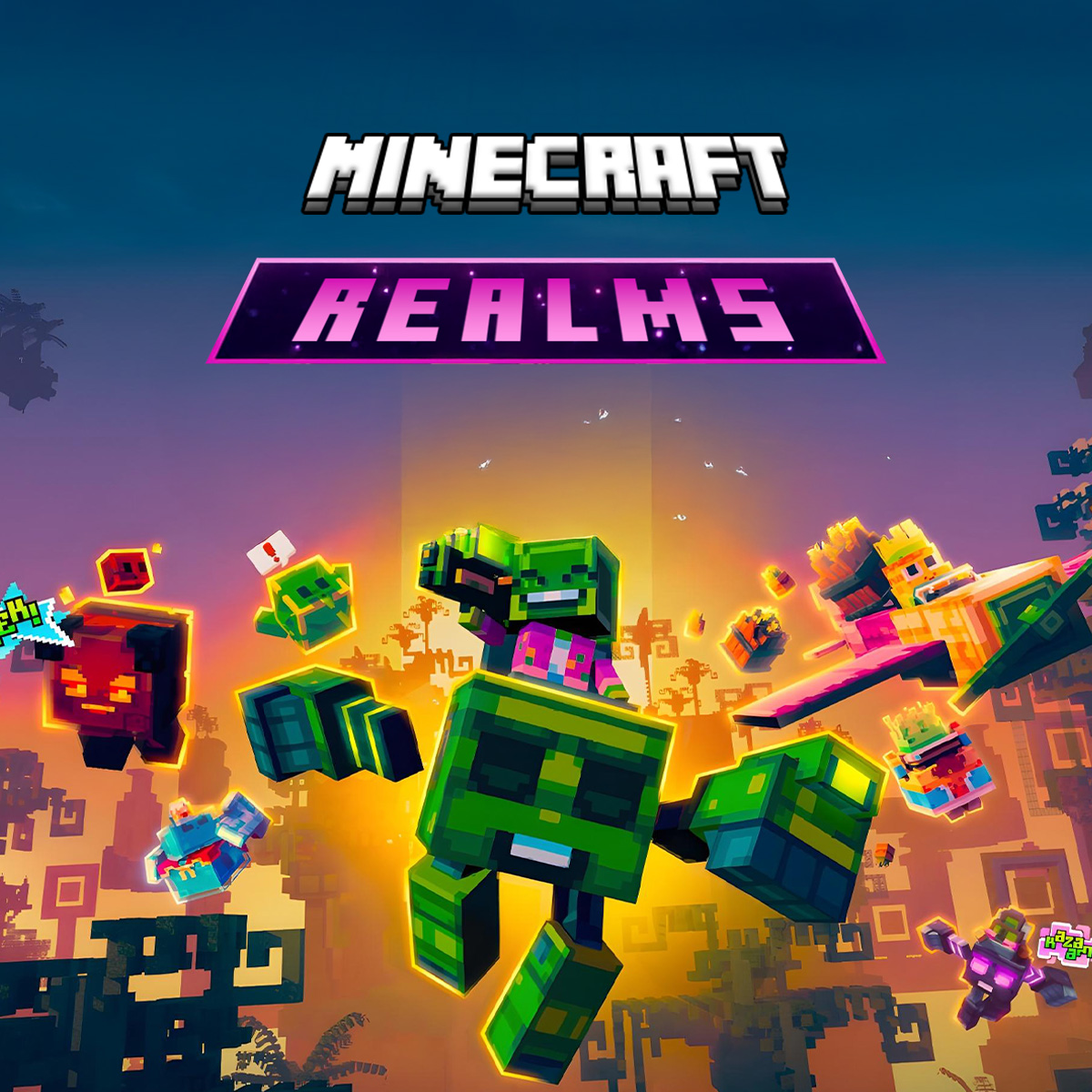 Minecraft Realms game logo